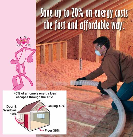 Ed Senez Roofing offer Owens-Corning AttiCat attic insulation